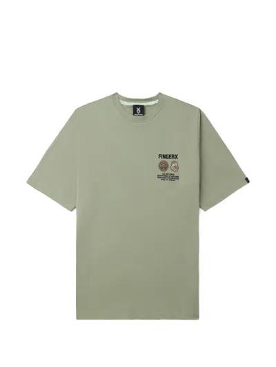 Fingercroxx Graphic-print T-shirt In Gray