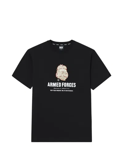 Fingercroxx Graphic-print T-shirt In Black