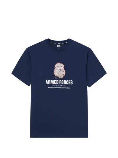 Fingercroxx Graphic-print T-shirt In Blue