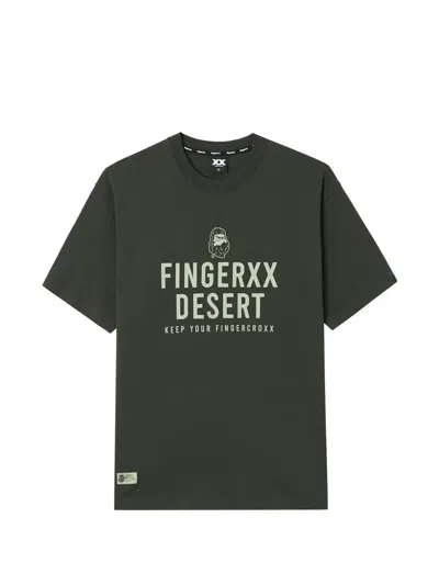 Fingercroxx Graphic-print T-shirt In Green