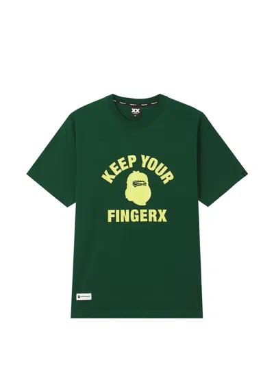 Fingercroxx Graphic-print T-shirt In Green