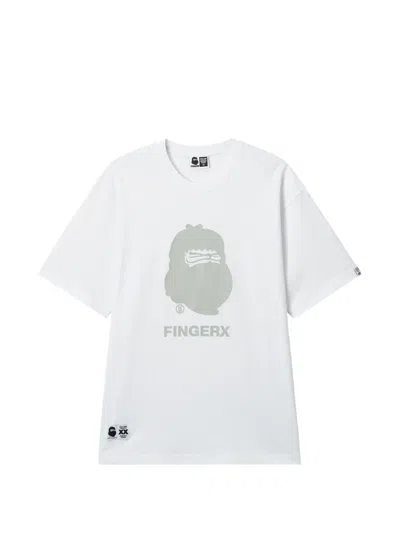Fingercroxx Graphic-print T-shirt In White