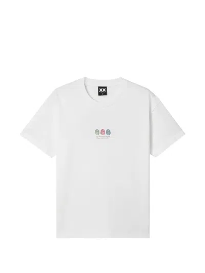 Fingercroxx Graphic-print T-shirt In White