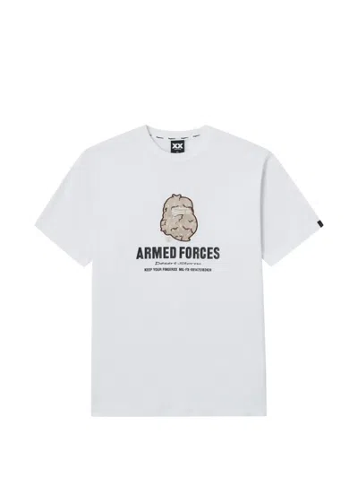 Fingercroxx Graphic-print T-shirt In White