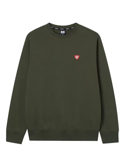 Fingercroxx Heart-appliqué Sweatshirt In Multi