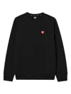 Fingercroxx Heart-logo Cotton Sweatshirt In Black