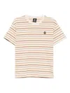 Fingercroxx Horizontal-striped T-shirt In Neutral