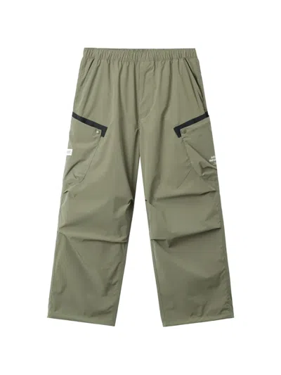 Fingercroxx Lateral-pocket Trousers In Green