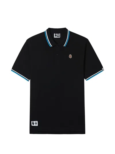 Fingercroxx Logo-appliqué Polo Shirt In Black