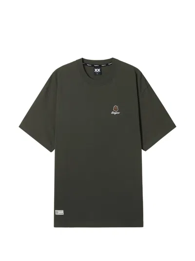Fingercroxx Logo-appliqué T-shirt In Green