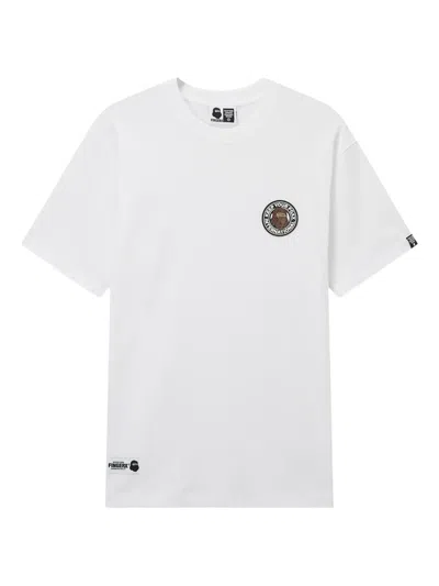 Fingercroxx Logo-appliqué T-shirt In White