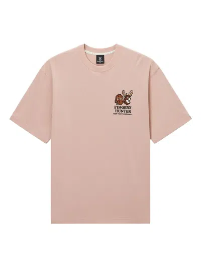 Fingercroxx Logo-embroidered T-shirt