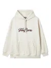 Fingercroxx Logo-embroidery Hooded Sweatshirt In Neutral
