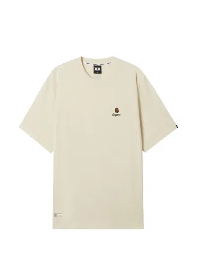 Fingercroxx Logo-embroidery T-shirt In Neutral