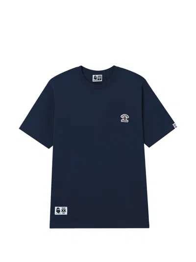Fingercroxx Logo Graphic T-shirt In Blue