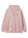 Fingercroxx Logo-patch Cotton Hoodie In Pink