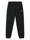 Fingercroxx Logo-patch Cuffed Joggers In Black
