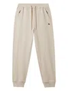 Fingercroxx Logo-patch Joggers In Neutral