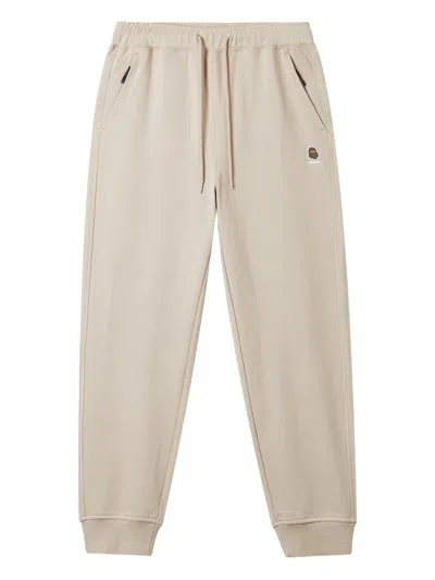 Fingercroxx Logo-patch Joggers In Neutral