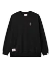 Fingercroxx Logo-patch Sweatshirt In Black