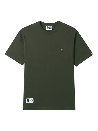 Fingercroxx Logo-patch T-shirt In Green