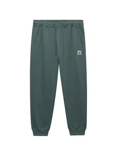 Fingercroxx Logo Patch Trousers In Green