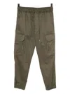 Fingercroxx Logo-patched Cargo Pants In Animal Print