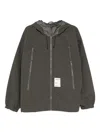 Fingercroxx Logo-patched Jacket In Gray