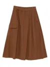 Fingercroxx Logo-plaque Skirt In Multi