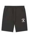 Fingercroxx Logo-print Drawstring Track Shorts In Gray