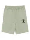 Fingercroxx Logo-print Shorts In Green