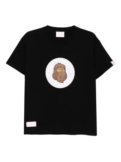 Fingercroxx Logo-print T-shirt In Black
