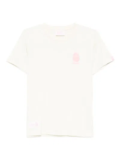 Fingercroxx Logo Print T-shirt In White