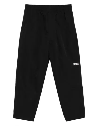 Fingercroxx Logo-print Trousers In Black