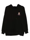 Fingercroxx Logo-printed Hoodie In Black