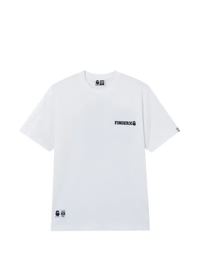 Fingercroxx Logo T-shirt In White