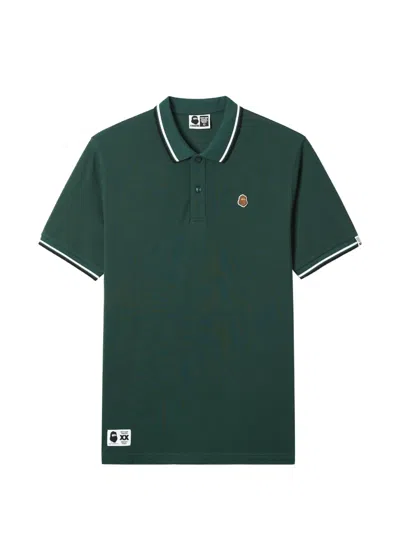 Fingercroxx Logo-appliqué Polo Shirt In Green