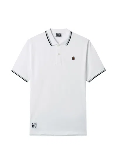 Fingercroxx Logo-appliqué Polo Shirt In White