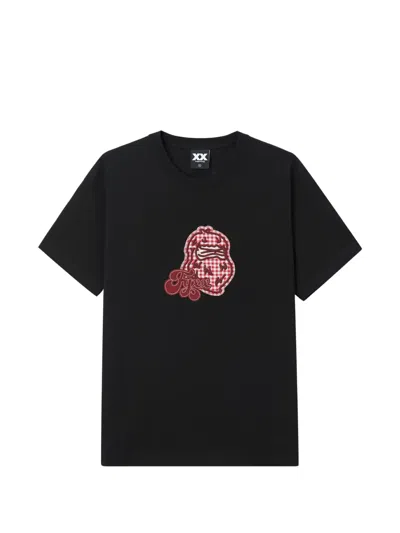 Fingercroxx Logo-appliqué T-shirt In Black