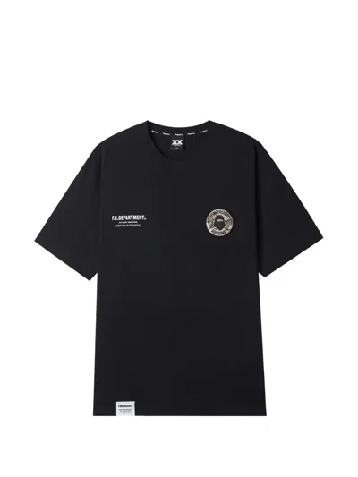 Fingercroxx Logo-appliqué T-shirt In Blue