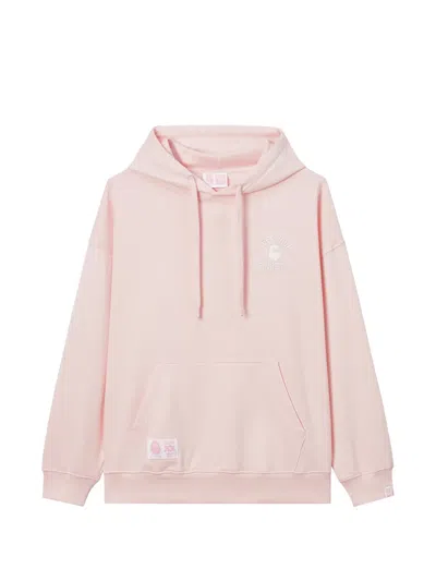 Fingercroxx Logo-embroidered Drawstring Top In 핑크