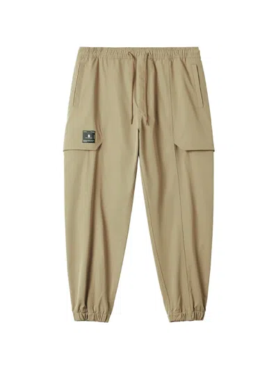 Fingercroxx Logo-patch Cargo Pants In Neutral