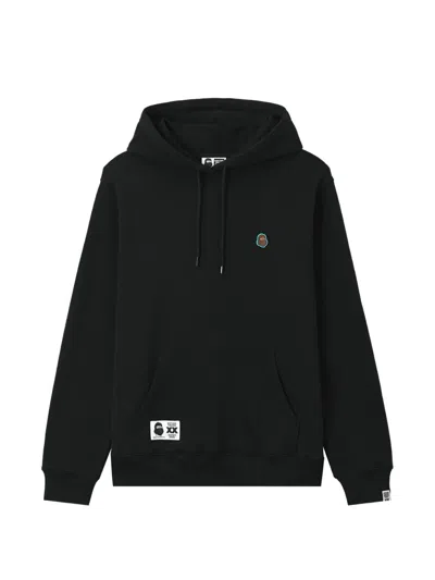 Fingercroxx Logo-patch Hoodie In Black