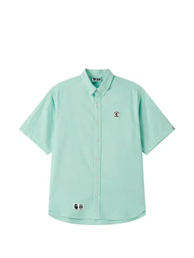 Fingercroxx Logo-patch Shirt In Green