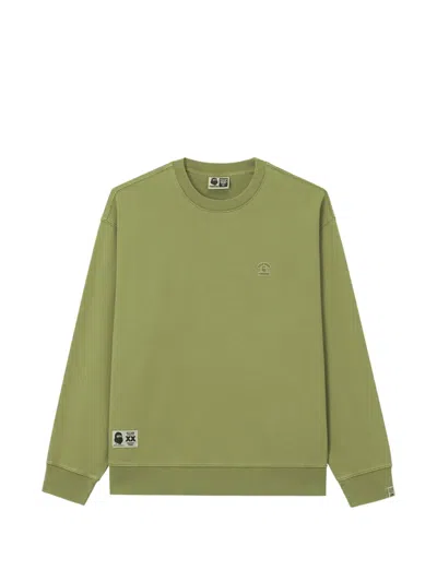 Fingercroxx Logo-patch Sweater In Green