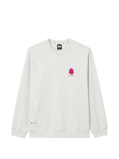 Fingercroxx Logo-patch Sweater In Animal Print