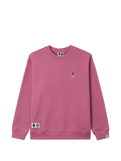 Fingercroxx Logo-patch Sweater In Pink