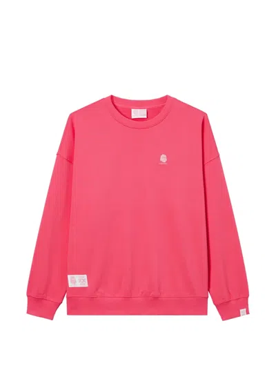 Fingercroxx Logo-patch Sweatshirt In 핑크