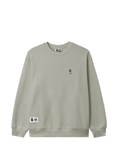 Fingercroxx Logo-patch Sweatshirt In Gray