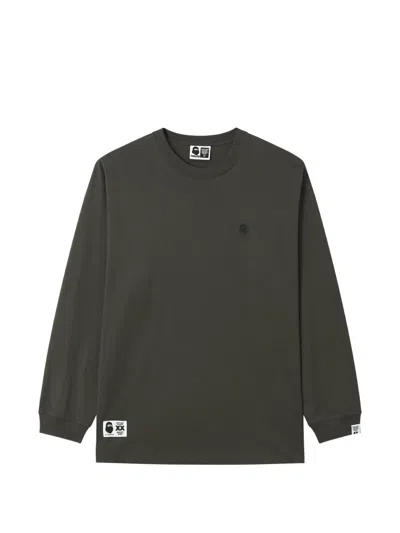 Fingercroxx Logo-patch Sweatshirt In Green